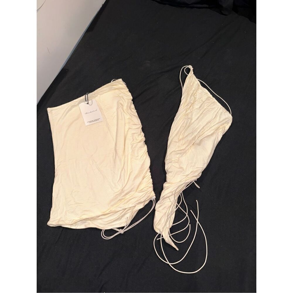 Mars the label women’s size XS/S set cream open back top and skirt women’s